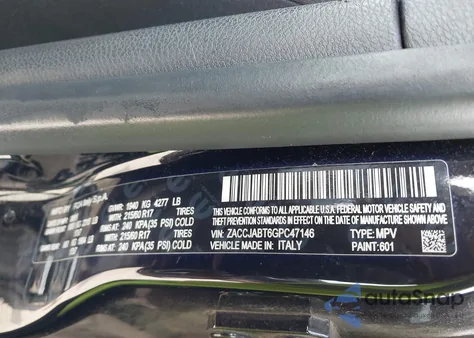 2016 Jeep Renegade Latitude из США, поврежденный, VIN ZACCJABT6GPC47146